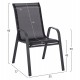 ΣΕΤ ΤΡΑΠΕΖΑΡΙΑΣ 5ΤΜΧ ADAM HM10897.03 ΤΡΑΠΕΖΙ 110x60εκ & 4 ΠΟΛΥΘΡΟΝΕΣ--ΜΑΥΡΟ
