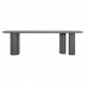 ΤΡΑΠΕΖΙ ΤΡΑΠΕΖΑΡΙΑΣ FIBER CEMENT ΟΒΑΛ GLEN HM6598.01 ΓΚΡΙ 260x95x75Υεκ