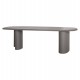 ΤΡΑΠΕΖΙ ΤΡΑΠΕΖΑΡΙΑΣ FIBER CEMENT ΟΒΑΛ GLEN HM6598.01 ΓΚΡΙ 260x95x75Υεκ