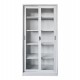 ΒΙΒΛΙΟΘΗΚΗ ΜΕ ΣΥΡΟΜΕΝΕΣ ΠΟΡΤΕΣ SIDER HM6632.02 ΜΕΤΑΛΛΙΚΗ ΛΕΥΚΗ 90x40x185Υεκ