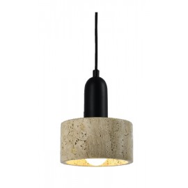 4086 InLight Κρεμαστό φωτιστικό γκρι από travertine marble 1XΕ27 D:15 x 20cm (4086)