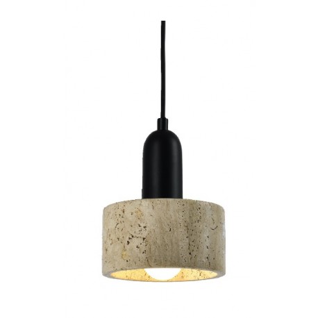 4086 InLight Κρεμαστό φωτιστικό γκρι από travertine marble 1XΕ27 D:15 x 20cm (4086)