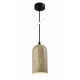 4089 InLight Κρεμαστό φωτιστικό γκρι από travertine marble 1XΕ27 D:10 x 19cm (4089)