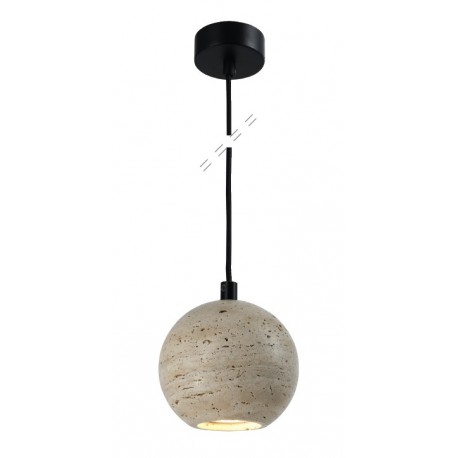4087 InLight Κρεμαστό φωτιστικό γκρι από travertine marble 1XGU10 D:11 x 11cm (4087)