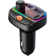 10085-0003 Osio OFT-4265BT Bluetooth FM Transmitter Αυτοκινήτου με 1×USB-A + 1×USB-C, Hands-Free & Φωτισμό 7 Χρωμάτων (Μαύρο)