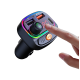 10085-0003 Osio OFT-4265BT Bluetooth FM Transmitter Αυτοκινήτου με 1×USB-A + 1×USB-C, Hands-Free & Φωτισμό 7 Χρωμάτων (Μαύρο)