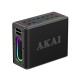 110583-0043 AKAI ABTSW-120 Αδιάβροχο Φορητό Ηχείο Bluetooth με 2 Ασύρματα Μικρόφωνα, TWS, 80W