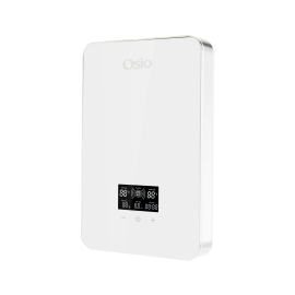 10068-0022 Osio OHF-2880W Ηλεκτρικός Ταχυθερμαντήρας Τοίχου για Μπάνιο Λευκός 8,5kW με Ψηφιακή Οθόνη