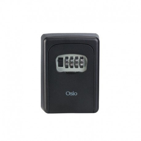 100452-0020 Οsio OSB-3680-BL Μαύρη κλειδοθήκη από αλουμίνιο με συνδυασμό 4 ψηφίων – 9 x 4 x 12cm