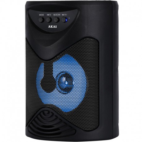 110582-0099 Akai ABTS-704 Φορητό ηχείο Bluetooth karaoke με USB, TWS, LED, micro SD, AUX και είσοδο μικροφώνου – 5 W