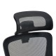 275-000026 Καρέκλα γραφείου εργασίας Zenyk pakoworld mesh μαύρη 63x70x126εκ