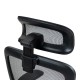 275-000026 Καρέκλα γραφείου εργασίας Zenyk pakoworld mesh μαύρη 63x70x126εκ