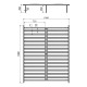 192-000074 Κρεβάτι διπλό Lucabel pakoworld κρεμ 160x200εκ