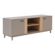 225-000099 Έπιπλο τηλεόρασης Polenio pakoworld cappuccino με φυσικό 150x40x53εκ