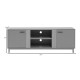 225-000099 Έπιπλο τηλεόρασης Polenio pakoworld cappuccino με φυσικό 150x40x53εκ