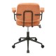 225-000091 Καρέκλα γραφείου Leberta pakoworld terracotta ύφασμα 64x63,5x86-96εκ