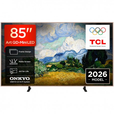 TCL  85A400 Pro Smart Τηλεόραση 85" 4K UHD QD-Mini LED A400 Pro Art HDR (2026) D