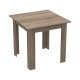 200-001163 Τραπεζαρία Manka-Parker pakoworld σετ 3τεμ mdf σε μαύρη-sonoma truffle απόχρωση 80x80x77εκ