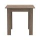 200-001163 Τραπεζαρία Manka-Parker pakoworld σετ 3τεμ mdf σε μαύρη-sonoma truffle απόχρωση 80x80x77εκ