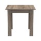 200-001163 Τραπεζαρία Manka-Parker pakoworld σετ 3τεμ mdf σε μαύρη-sonoma truffle απόχρωση 80x80x77εκ