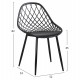 ΣΕΤ ΤΡΑΠΕΖΑΡΙΑΣ 5ΤΜΧ LIO HM21175 MDF TOP & ΠΟΛΥΠΡΟΠΥΛΕΝΙΟ ΣΕ ΜΑΥΡΟ