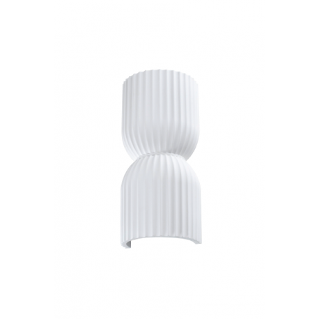 43075-White Inlight Φωτιστικό Τοίχου Γύψινο GU10 (x2), Λευκό D:13x26,5x7,5cm(43075-White)