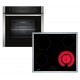 Neff Φούρνος Αερίου Άνω Πάγκου 71lt 59.5cm B1ACC2AN3 με Εστίες Αερίου T16SBF1L0 A+