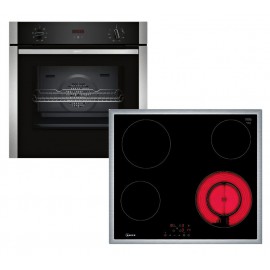 Neff Φούρνος Αερίου Άνω Πάγκου 71lt 59.5cm B1ACC2AN3 με Εστίες Αερίου T16SBF1L0 A+