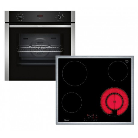 Neff Φούρνος Αερίου Άνω Πάγκου 71lt 59.5cm B1ACC2AN3 με Εστίες Αερίου T16SBF1L0 A+