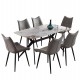 ΣΕΤ ΤΡΑΠΕΖΑΡΙΑΣ 7ΤΜΧ AIKA HM21364 ΚΕΡΑΜΙΚΟ TOP/ΜΕΤΑΛ. ΠΟΔΙΑ--PU ΓΚΡΙ/ΜΕΤΑΛ.ΠΟΔΙΑ