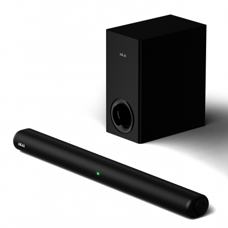 110582-193 Akai ASB-8WSW – 2.1 Soundbar με Ασύρματο Subwoofer 150W, Bluetooth 5.3, HDMI ARC, AUX, USB & LED Οθόνη