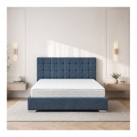 2ESKYMP-G95160200 ΚΡΕΒΑΤΙ SKY ΜΠΑΟΥΛΟ ΝΤΥΜΕΝΟ ΜΕ ΥΦΑΣΜΑ 160x200 - G95