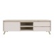 192-000070 Έπιπλο τηλεόρασης Belka pakoworld κρεμ με oak 155x45x53,6εκ