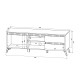 192-000070 Έπιπλο τηλεόρασης Belka pakoworld κρεμ με oak 155x45x53,6εκ