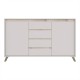192-000071 Μπουφές Belka pakoworld κρεμ με oak 155x45x93,7εκ