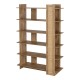 086-000025 Βιβλιοθήκη Oslo pakoworld sonoma 100x32x146.5εκ
