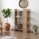 086-000026 Βιβλιοθήκη Oslo pakoworld sonoma 75x32x95εκ