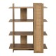 086-000026 Βιβλιοθήκη Oslo pakoworld sonoma 75x32x95εκ
