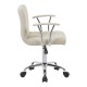 360-000032 Καρέκλα γραφείου Buleco pakoworld μπεζ ύφασμα 56x46x74-86εκ