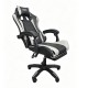 01-0295 A6060 ΜΑΥΡΟ/ΓΚΡΙ ΠΟΛΥΘΡΟΝΑ GAMING/ΜΕ ΥΠΟΠΟΔΙΟ 64X62X113-121εκ.