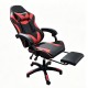 01-0429 A9937 ΜΑΥΡΟ/ΚΟΚΚΙΝΟ PVC ΠΟΛΥΘΡΟΝΑ GAMING/ΜΕ ΥΠΟΠΟΔΙΟ 64X59X43-112/53-125εκ.