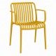 41286-262711-YELLOW Κίτρινη Στοιβαζόμενη Πολυθρόνα Πολυπροπυλένιου Με UV Προστασία