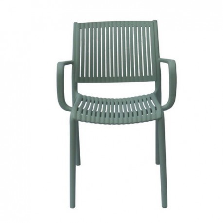 41292-262712-OLIVE-GREEN Olive Green Στοιβαζόμενη Πολυθρόνα Πολυπροπυλένιου Με UV Προστασία