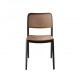 41299-262701 Taupe Μάυρη Καρέκλα Πολυπροπυλένιου Με UV Προστασία