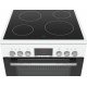 Bosch HKR390020 Κουζίνα Ηλεκτρική 66lt με Κεραμικές Εστίες 60cm Λευκή A