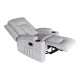 331-000008 Πολυθρόνα relax Gessel pakoworld ύφασμα σε γκρι-μπεζ 80x90x98εκ