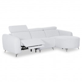 ΚΑΝΑΠΕΣ ΔΕΞΙΑ ΓΩΝΙΑ 3Θ ΜΕ RECLINE VALENTE HM3317.01R ΑΝΟΙΧΤΟ ΓΚΡΙ ΥΦΑΣΜΑ 275x160x104Yεκ