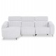 ΚΑΝΑΠΕΣ ΑΡΙΣΤΕΡΗ ΓΩΝΙΑ 3Θ ΜΕ RECLINE VALENTE HM3317.01L ΑΝΟΙΧΤΟ ΓΚΡΙ ΥΦΑΣΜΑ 275x160x104Yεκ