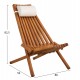 ΠΟΛΥΘΡΟΝΑ LOUNGE ΜΕ ΜΑΞΙΛΑΡΑΚΙ ΠΤΥΣΣΟΜΕΝΗ SHIGAN HM6530 ΞΥΛΟ ΑΚΑΚΙΑΣ 88x59x82.5Υεκ