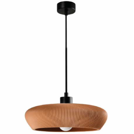 4102-B-Terracotta Inlight Κρεμαστό Γύψινο Φωτιστικό E27, Κεραμιδί, D:40x9,5cm (4102-B-Terracotta)